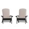 Flash Furniture SLT Gray Adirondack Chairs with Cream Cushions, 2PK 2-JJ-C14501-CSNCR-SLT-GG - alternate 5